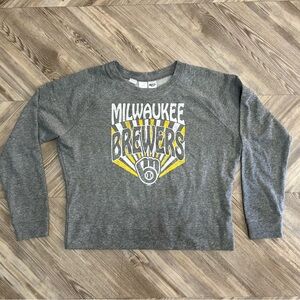 Gray Milwaukee Brewers Long Sleeve Tee